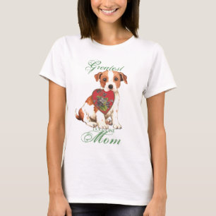 T-shirt Maman de coeur de Russell Terrier de pasteur