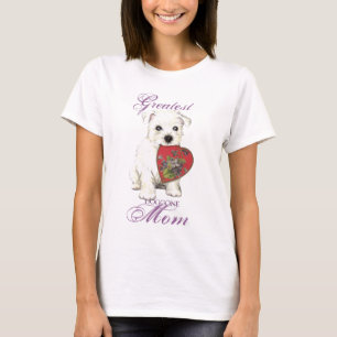 T-shirt Maman de coeur de Westie