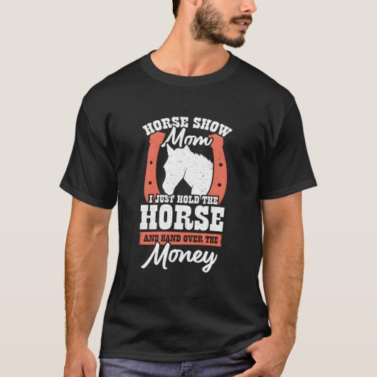 T-shirt Maman de concours hippique (Devant)