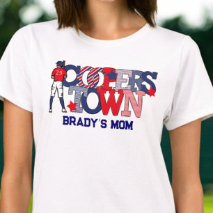 T-shirt Maman de Cooperstown / Baseball patriotique person