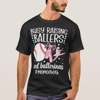 T-shirt Maman de danseuse et de joueur de baseball dansant