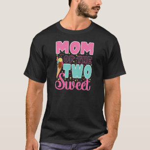 T-shirt Maman de deux adorables enfants Mère fière Moth