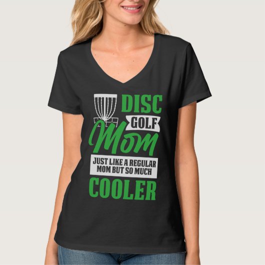 T-shirt Maman de Disc Golf Joueuse de Golf Golfeuse Graphi (Devant)
