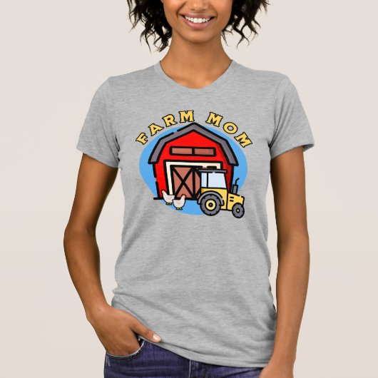 T-shirt Maman de ferme (Devant)
