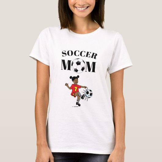 T-shirt Maman de football (Devant)