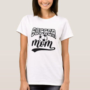 T-shirt Maman de football