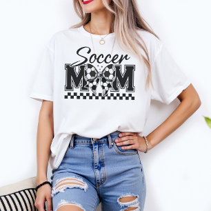 T-shirt Maman de football