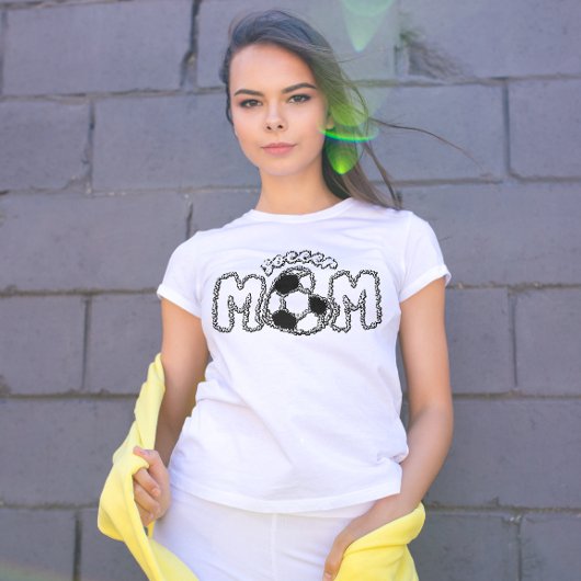 T-shirt maman de football