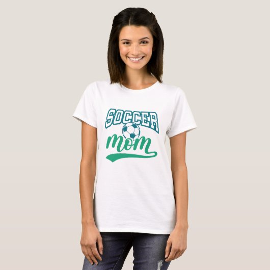 T-shirt Maman de football (Devant entier)