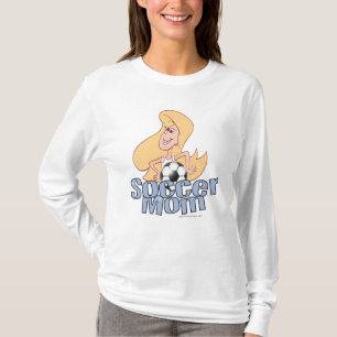 T-shirt Maman de football