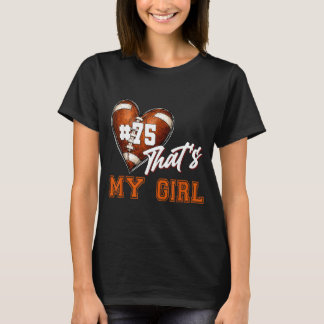 T-shirt Maman de football Papa Numéro de maillot 75 C'est