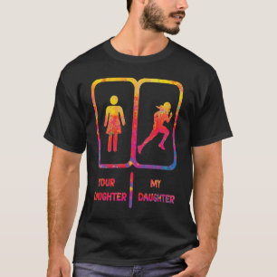 T-shirt maman de football votre fille ma fille football