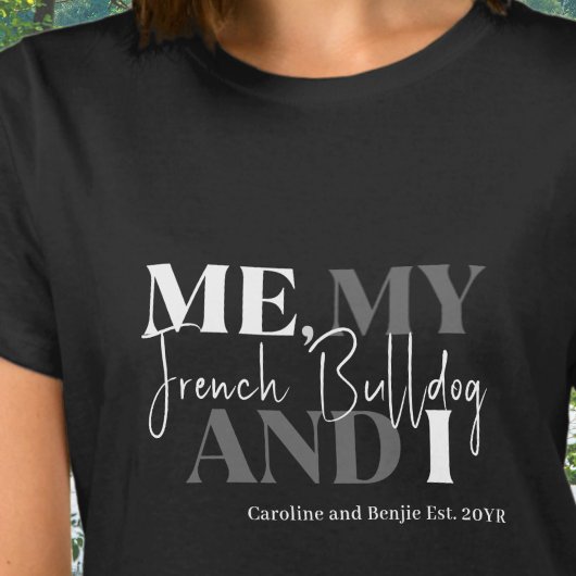 T-shirt Maman de Frenchie chic typographie drôle