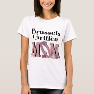 T-shirt MAMAN de griffon de Bruxelles