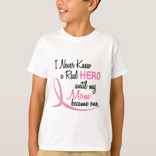 T-shirt MAMAN de héros de CANCER DU SEIN (Devant)