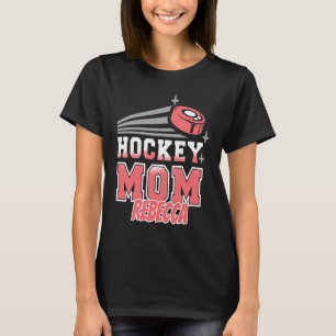 T-shirt Maman de hockey Rebecca avec palet Femmes