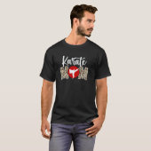 T-shirt Maman de karaté classique Léopard Mère de karaté M (Devant entier)