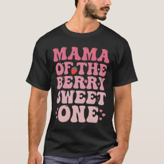 T-shirt Maman de la baie douce douce fraise