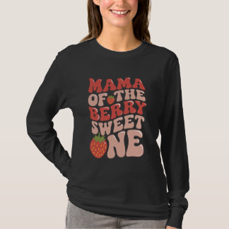 T-shirt Maman de la douce baie de fraise Premier anniversa