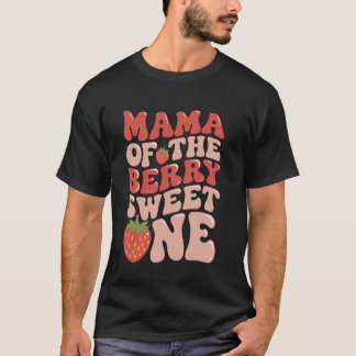 T-shirt Maman de la douce baie de fraise Premier anniversa
