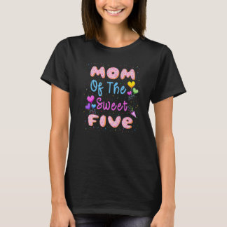 T-shirt Maman De La Douce Cinq 5e Fête Anniversaire De Don