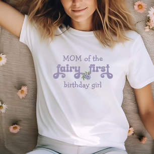 T-shirt Maman de la Fée Violette Premier Fruit Anniversair