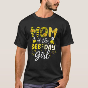 T-shirt Maman De La Fête Des Abeilles Fille Mignonne 1Er A