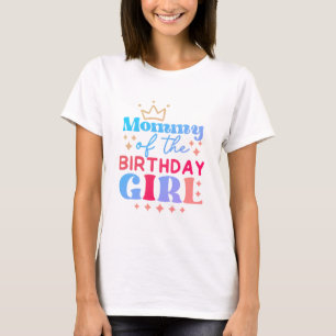 T-shirt Maman de la fille d'anniversaire