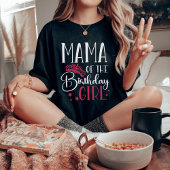 T-shirt Maman de la fille d'anniversaire Custom Matching f