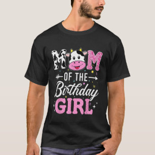 T-shirt Maman de la fille d'anniversaire drôle de vache de