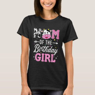 T-shirt Maman de la fille d'anniversaire drôle de vache de