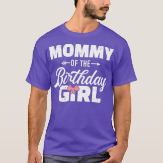 T-shirt Maman de la fille d'anniversaire fille corresponda