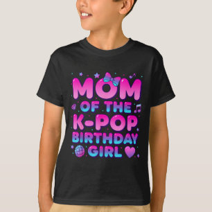 T-shirt Maman de la fille d'anniversaire k pop amatrices d