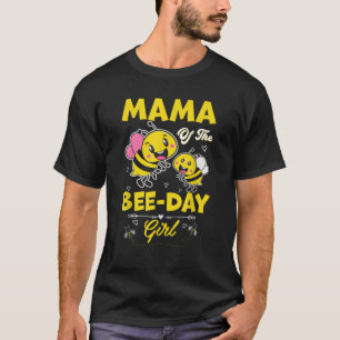 T-shirt Maman De La Fille De La Fête Des Abeilles Famille