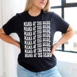 T-shirt Maman de la mariée White Matching Bridal Party<br><div class="desc">Vous recherchez un cadeau unique et personnalisé pour la mère de la mariée ? Ne cherchez pas plus loin que notre t-shirt de la fête de la mariée à la carte blanc Mama of the Bride ! Cette chemise est parfaite pour n'importe quelle soirée de bachelorette. Non seulement cette chemise...</div>