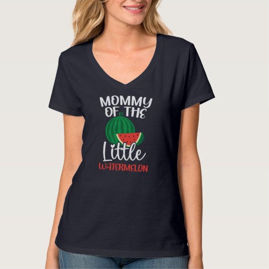 T-shirt Maman De La Petite Pastèque Faire-part Bébé F (Devant)