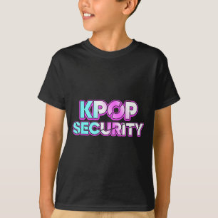 T-shirt Maman de la sécurité K-pop papa enfants drôle anni