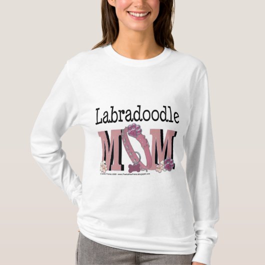 T-shirt MAMAN de LabraDoodle (Devant)