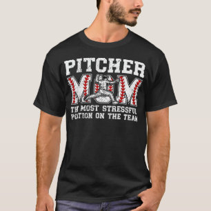 T-shirt Maman de Lanceur de Baseball Drôle Maman d'un Joue