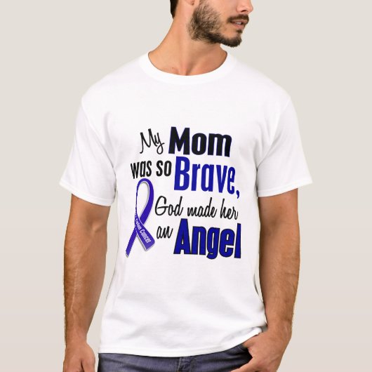 T-shirt Maman de l'ANGE 1 de cancer du colon (Devant)