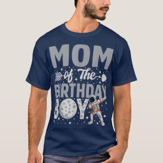T-shirt Maman De L'Anniversaire Astronaut Garçon Anniversa