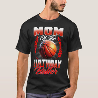 T-shirt Maman De L'Anniversaire Boy Basketball Anniversair