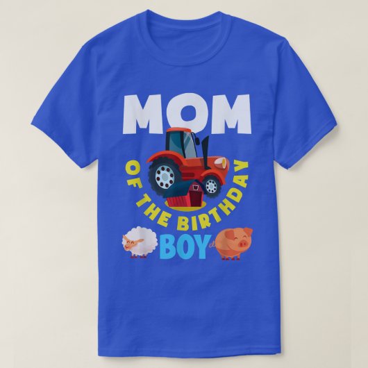 T-shirt Maman De L'Anniversaire Boy Farm Tractor Farmer Bi (Design devant)