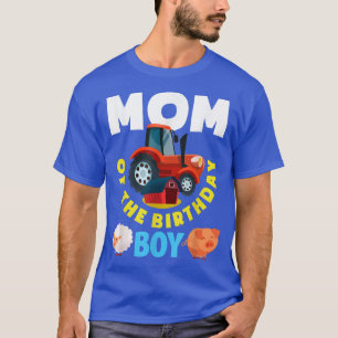 T-shirt Maman De L'Anniversaire Boy Farm Tractor Farmer Bi