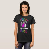 T-shirt Maman De L'Anniversaire Fille Bowler Kid Bowling P (Devant entier)