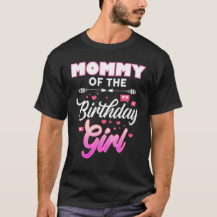 T-shirt Maman De L'Anniversaire Fille Correspondante Famil
