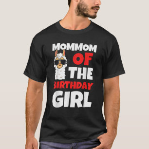 T-shirt Maman De L'Anniversaire Fille Lama Anniversaire De