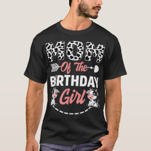 T-shirt Maman De L'Anniversaire Fille Vache Anniversaire f