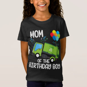 T-Shirt Maman De L'Anniversaire Garbage Truck Birthday Par