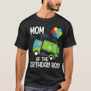 T-shirt Maman De L'Anniversaire Garbage Truck Birthday Par
